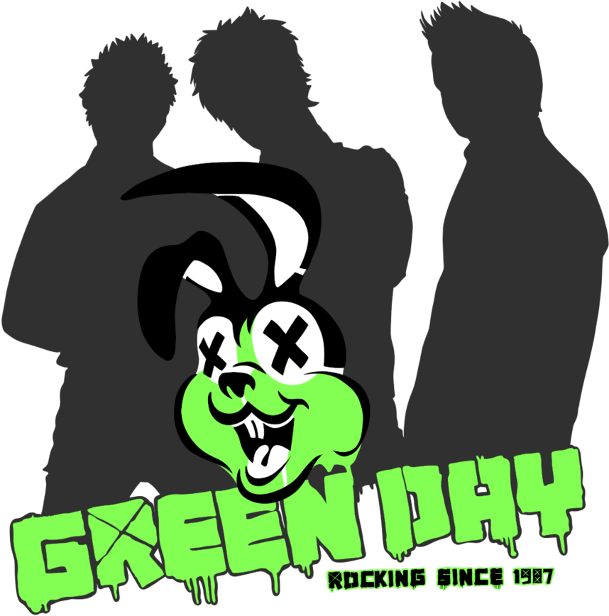 Green Day By Yokoshimashizuka-d4yhl7y Zp 3609609609 - Green Day (900x888), Png Download