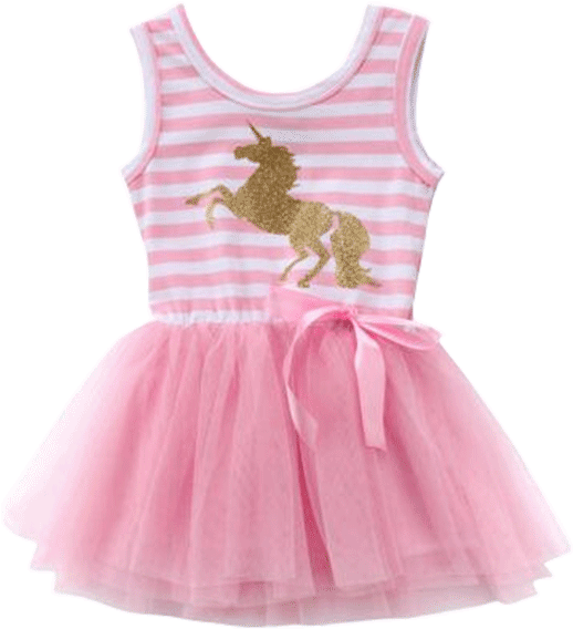 Baby Dress Png - Unicorn Dress Toddler (600x600), Png Download
