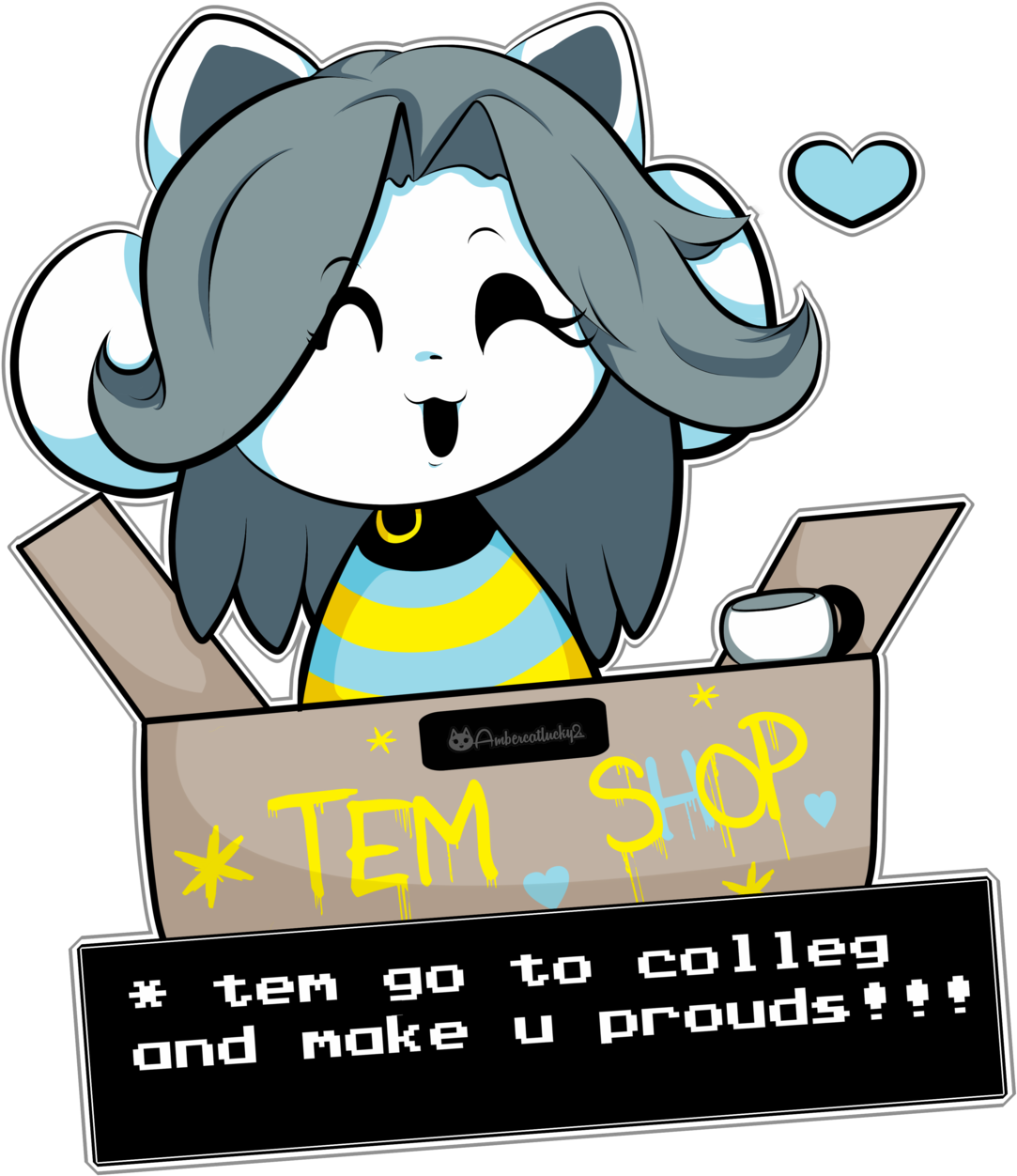 0 * Tem S * Tem Go To Colleg And Make U Proud - Tem Undertale College (1280x1280), Png Download