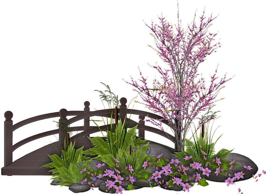 01 Tp Blossomdeco 01a Tp Bridge 02 Tp Butterfly 02 - Lobelia (900x657), Png Download