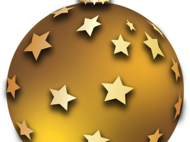 Christmas Ball Png Gold (640x480), Png Download