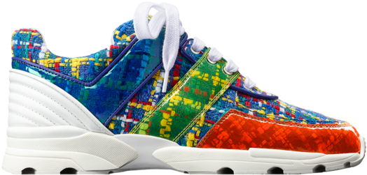 Chanel Tweed Sneakers - Chanel Cc Sneakers 2017 (846x1080), Png Download