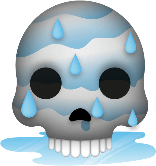 Leaked Latest Emoji Pack Coming Iphone - Skull (800x800), Png Download