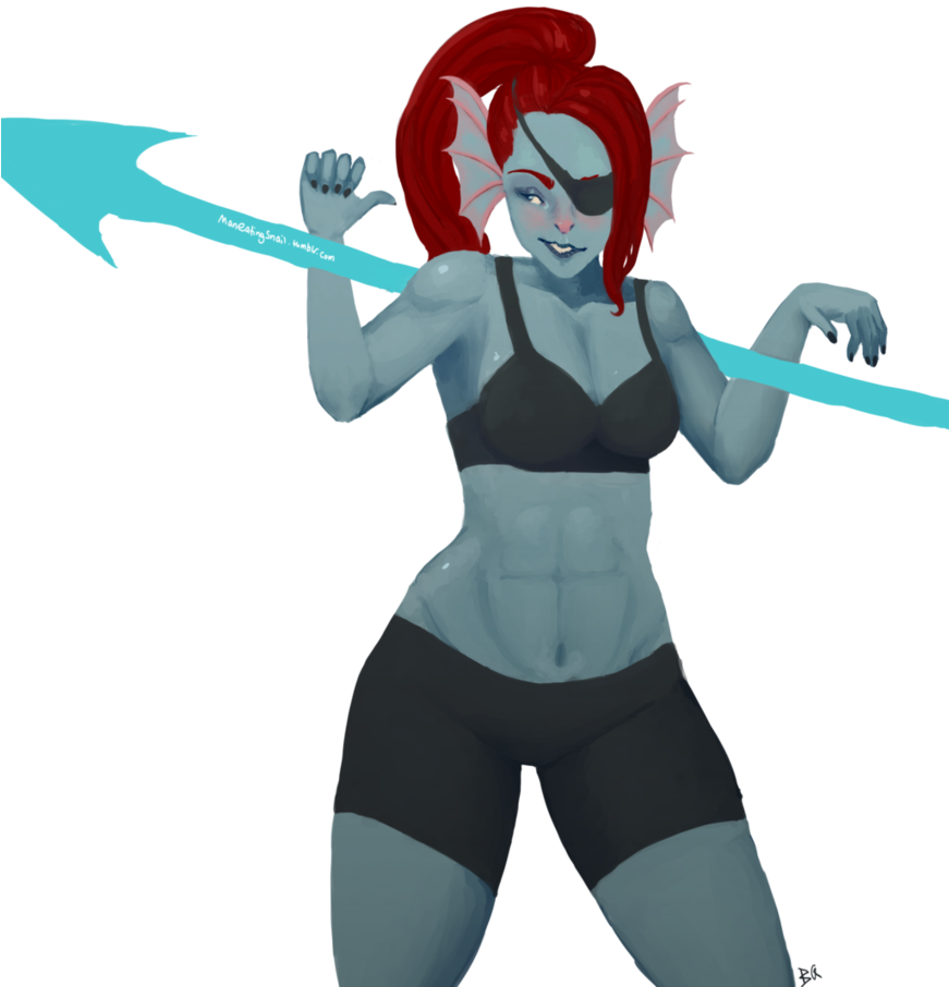 Undyne,undertale Ero (870x918), Png Download