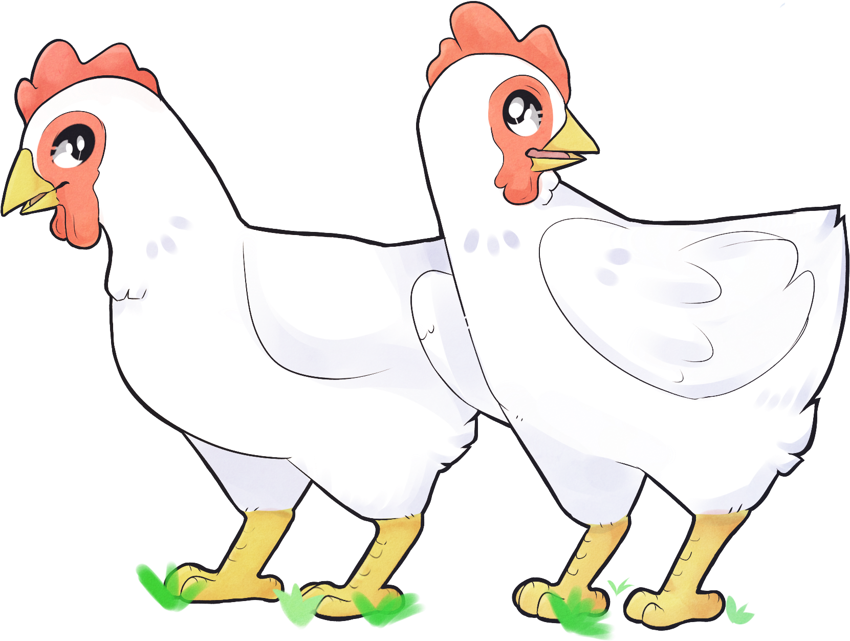 Illustration By Christy Shao - Rooster (2000x1618), Png Download