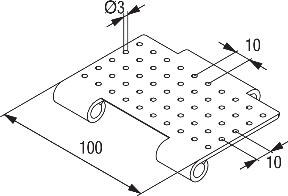 Perforated Surfaces - Diagram (969x670), Png Download