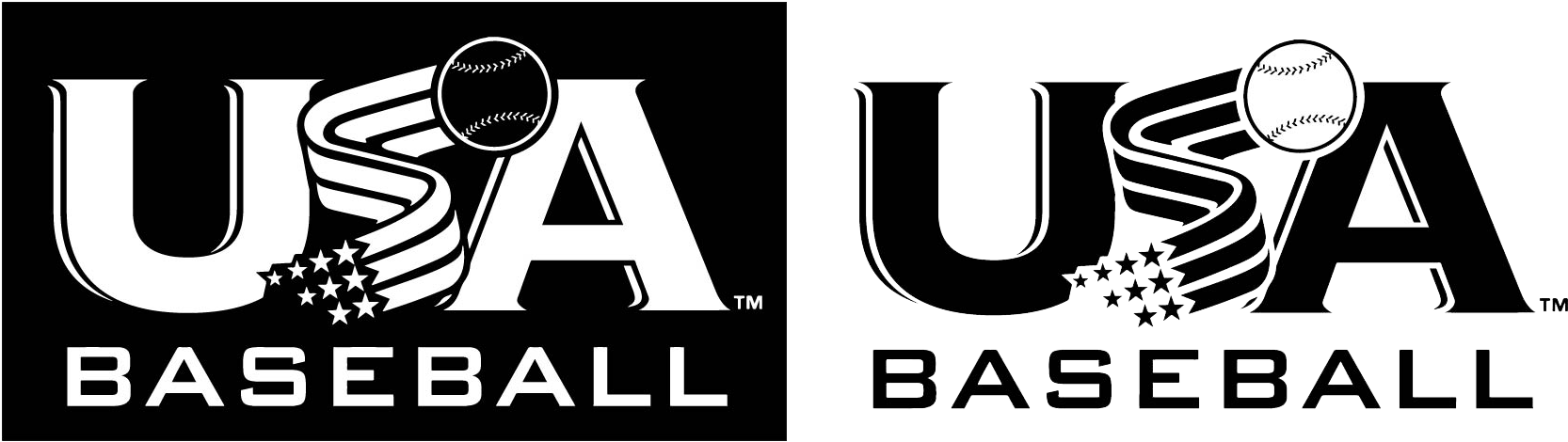 Usa Baseball License Mark - Usa Baseball (1679x477), Png Download