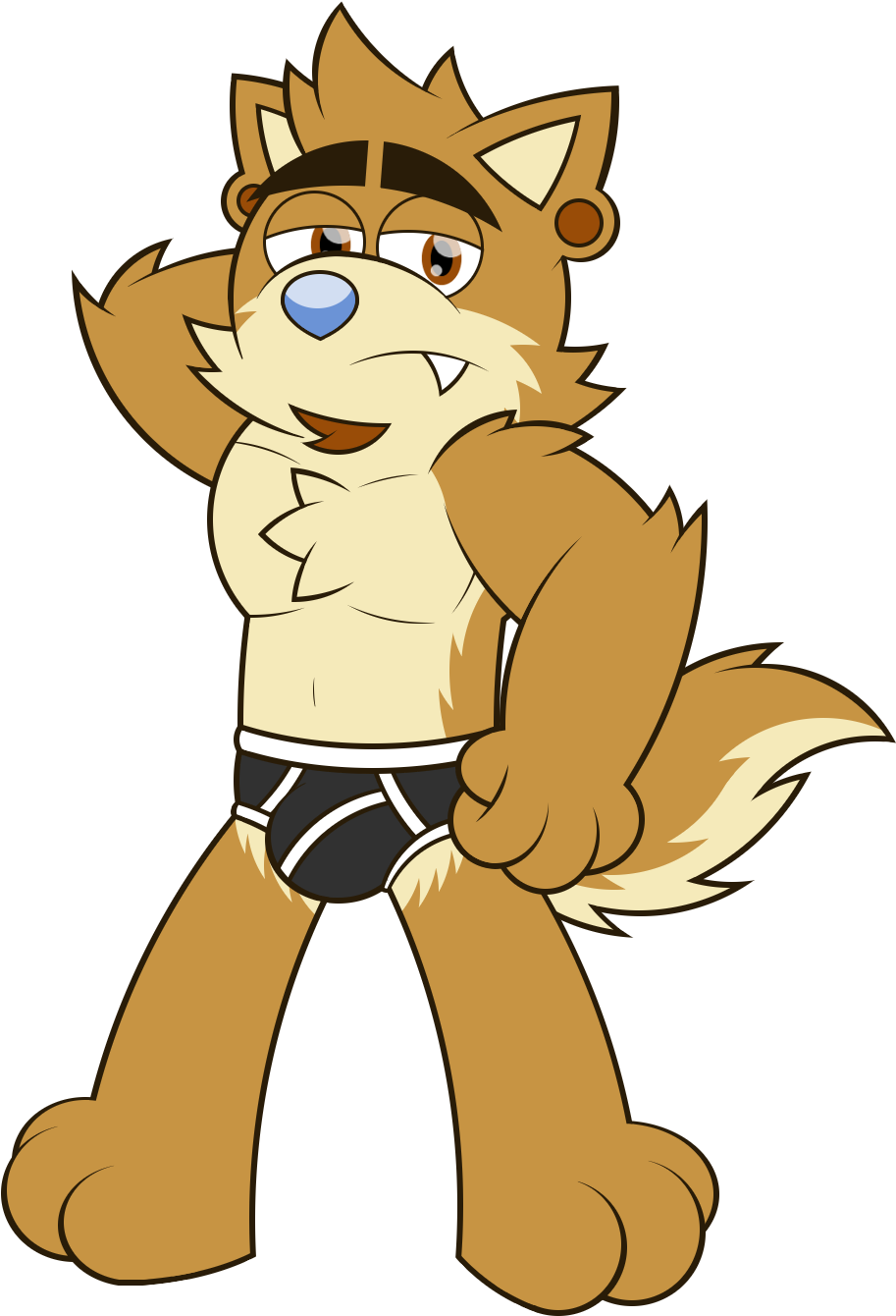 Dingo Briefs - Cartoon (1200x1500), Png Download