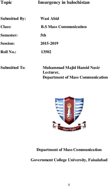 Docx - Government College University (600x776), Png Download