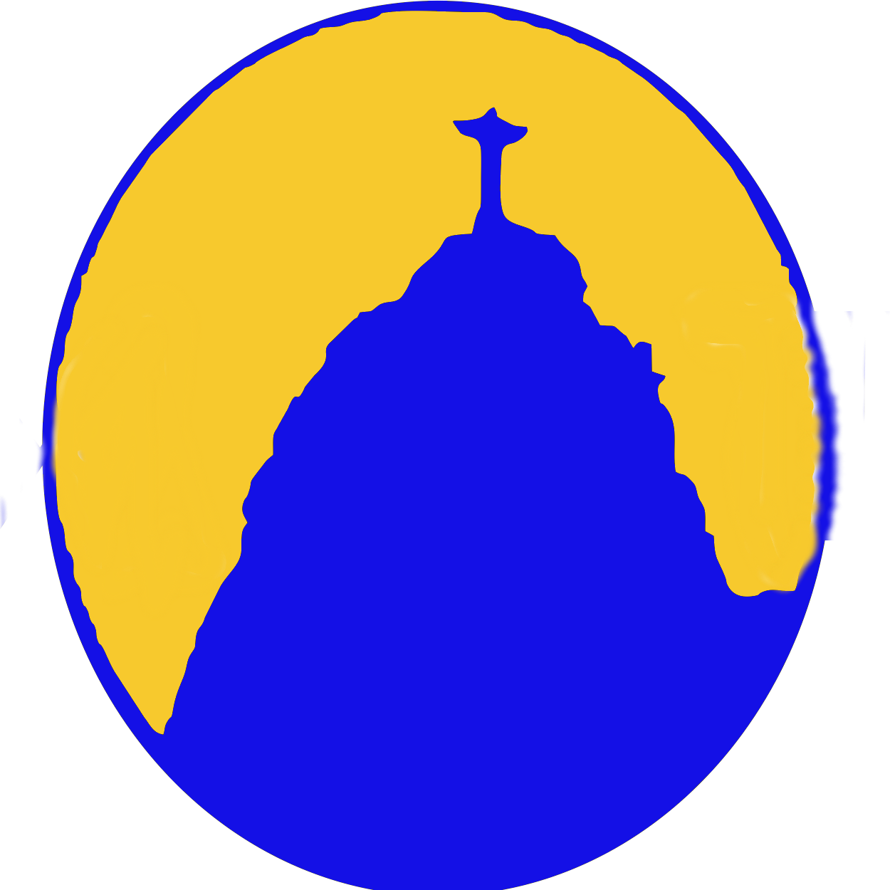 Logo Tem Azul Combr- Cristo Alta Resolução Png - Corcovado (1250x1250), Png Download