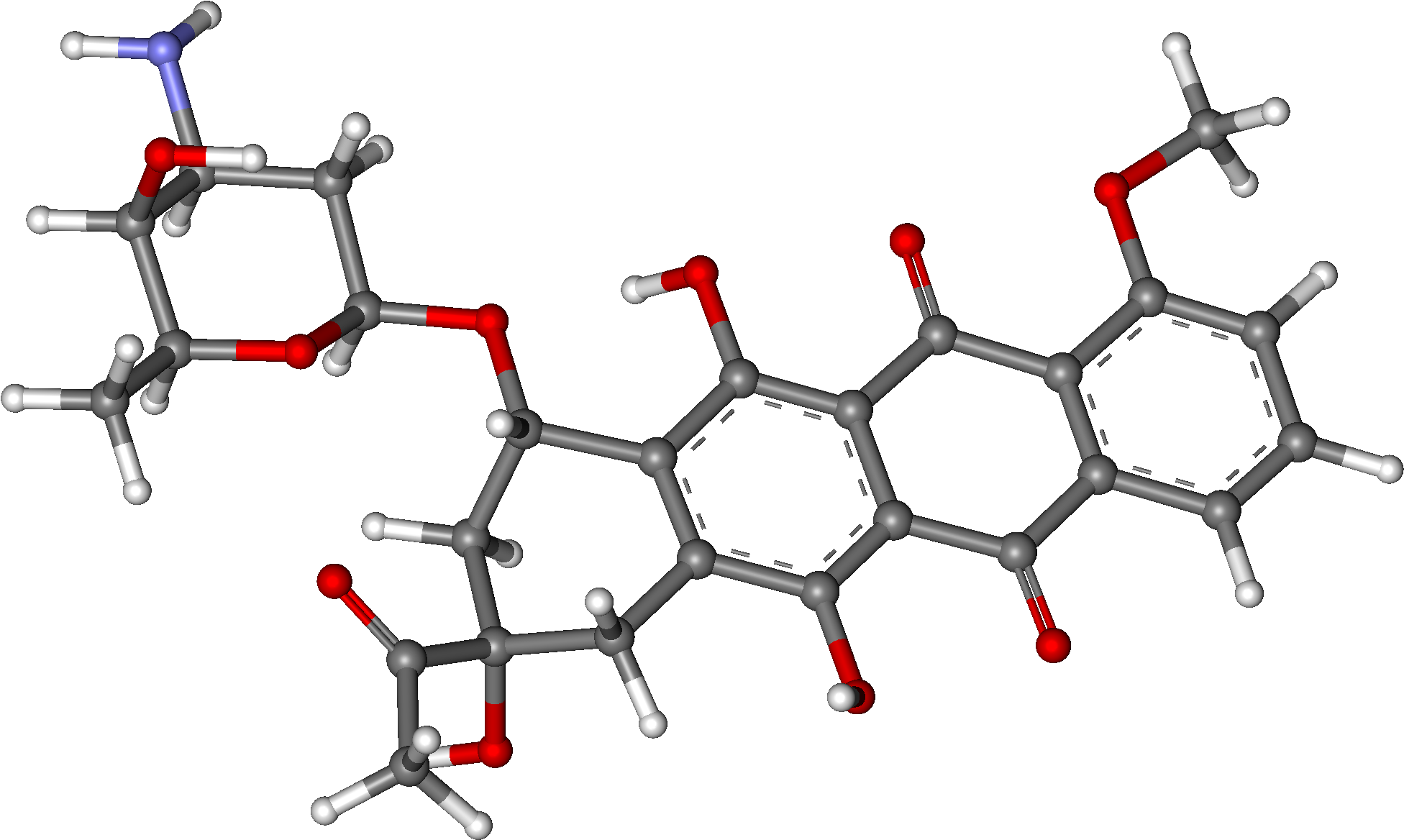Daunorubicin - Diagram (2000x1418), Png Download