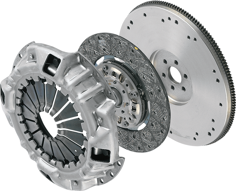 New Car Spare Parts Isolated On White Background - Clutch Kit Clutch (800x687), Png Download