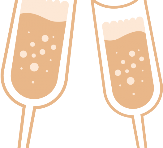 Champagne Clipart Drinking Glass - Champagne Glasses Png Vector (640x480), Png Download
