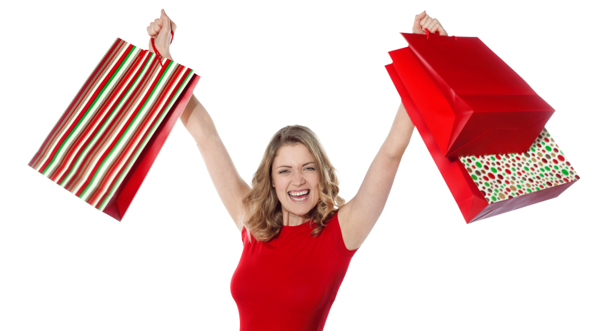 Free Png Download Women Shopping Png Images Background - Shopping Women Png File (850x464), Png Download