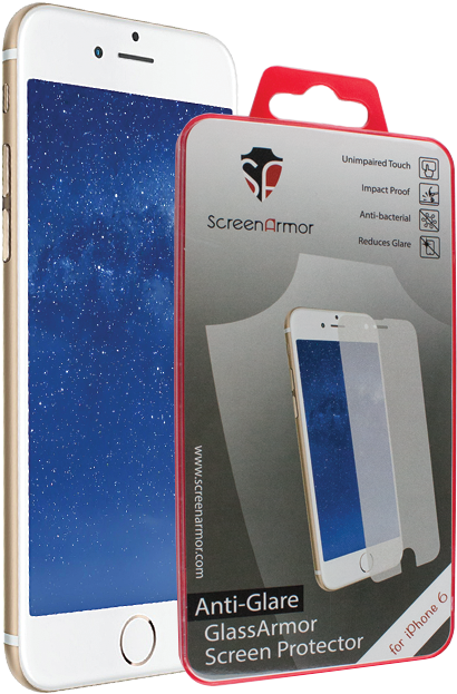 Screenarmor Glassarmor Anti-glare Glass Screenprotector - Iphone (640x640), Png Download