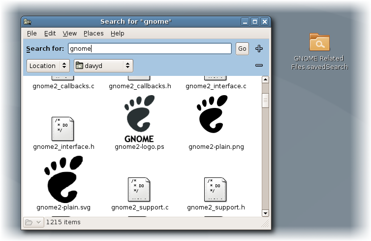 Nautilus-search - Gnome 2.14 (762x494), Png Download