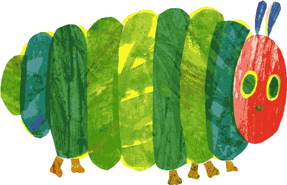 Hungry Caterpillar Clipart Bo - Very Hungry Caterpillar Fat Caterpillar (793x511), Png Download