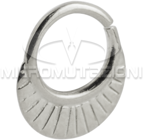 Silver Indian Ornament Septum Ring Septum - Circle (750x750), Png Download