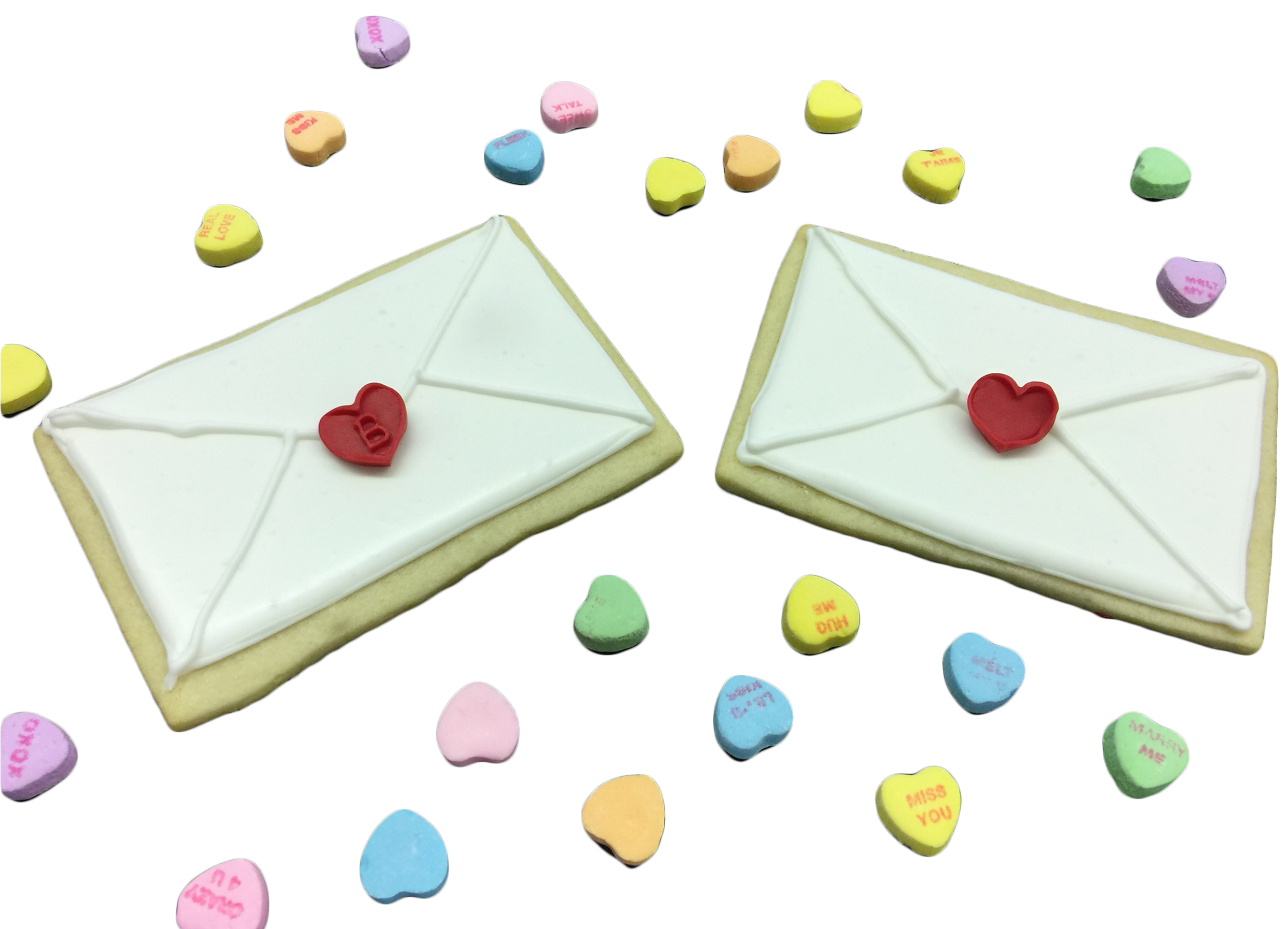 Love Letter Cookies - Sugar Cake (2520x1800), Png Download