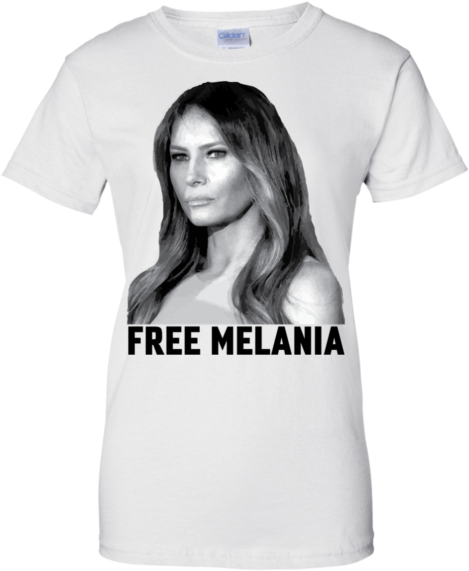 Free Melania Shirt, Hoodie, Tank - Melania Trump Clothing Text (1155x1155), Png Download