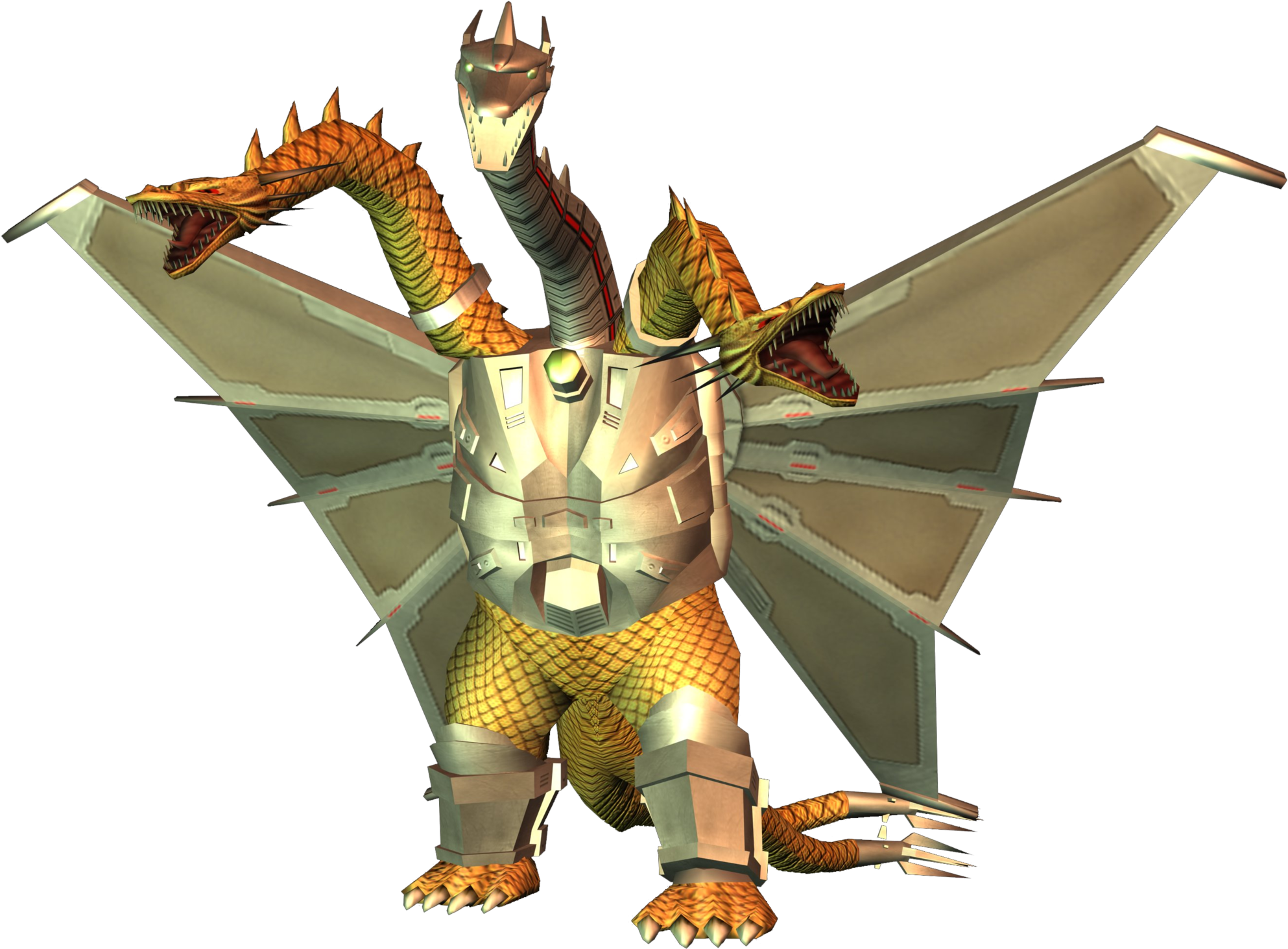 Mecha-king Ghidorah - Breastplate (2000x1547), Png Download