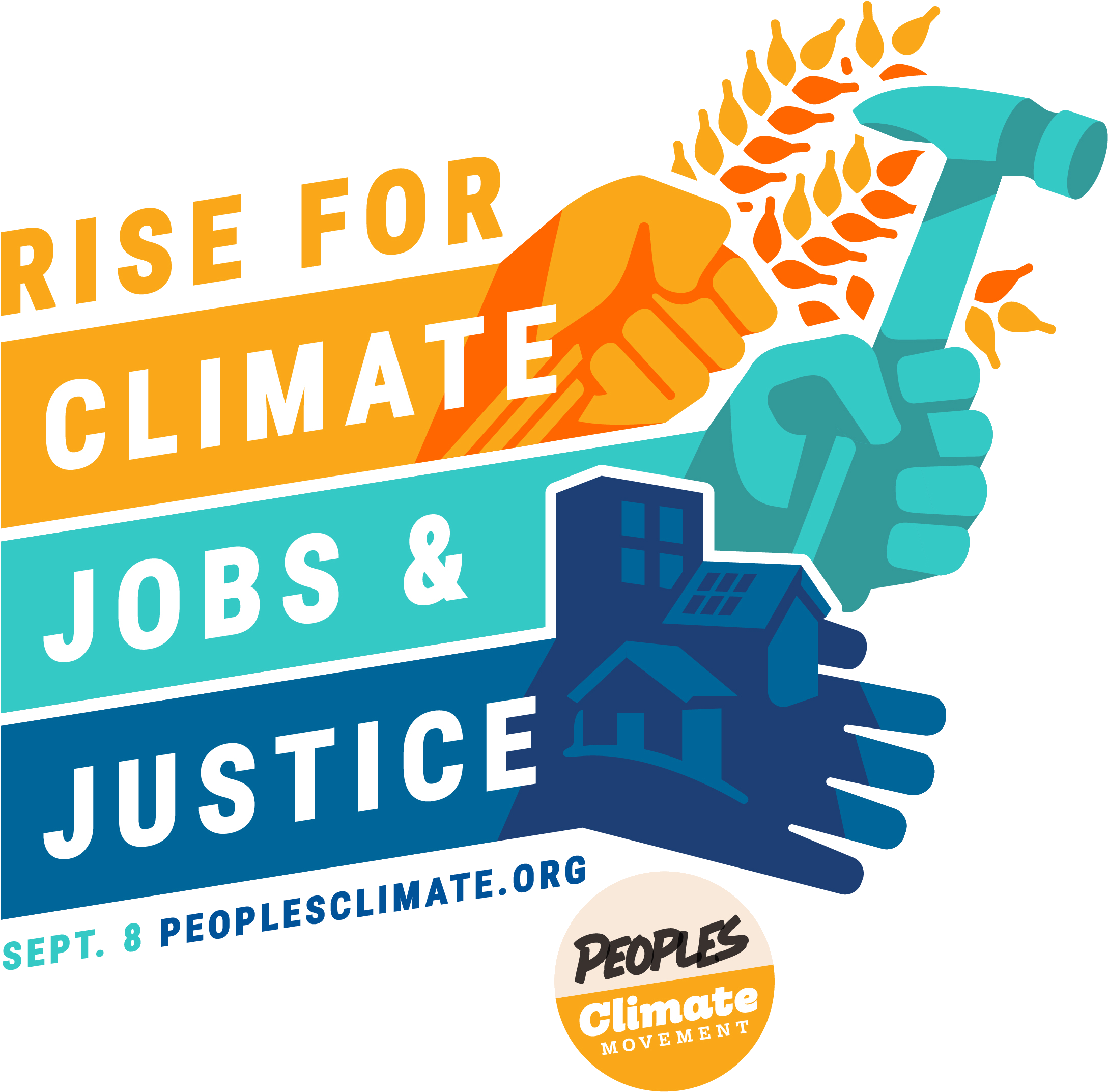 Tell Government Officials - People's Climate March (2401x2369), Png Download