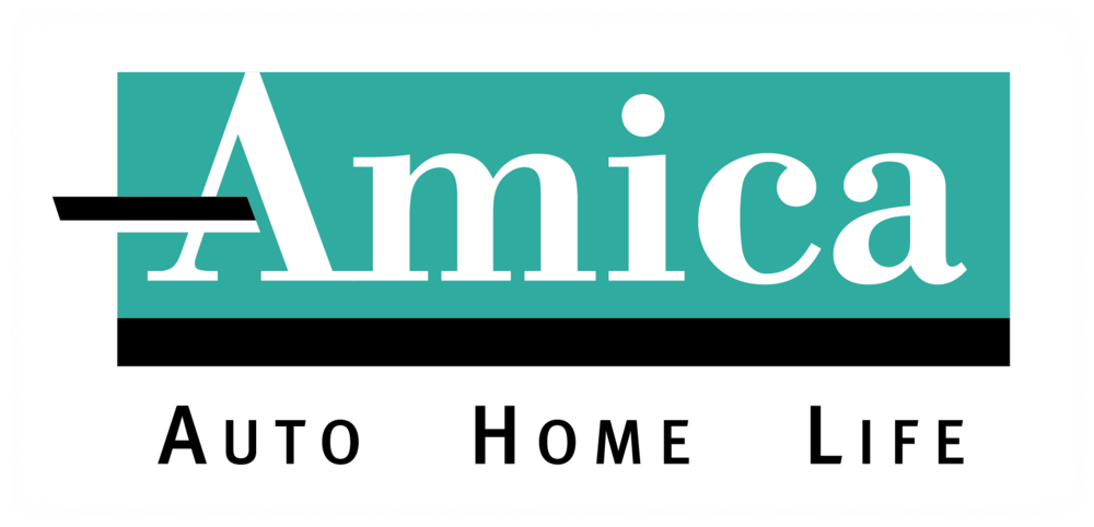 Color Amica Logo Black Ahl 2c - Amica Mutual Insurance Logo (1000x482), Png Download