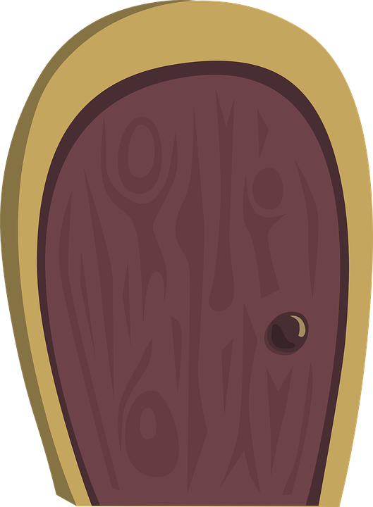 Door, Oval, Purple, Entry, Doorway, Enter, Entrance - Desenho Porta De Madeira Png (529x720), Png Download