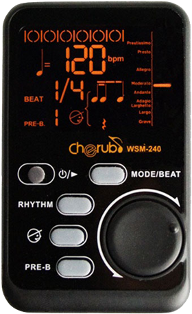 Cherub Wsm240 Digital Metronome - Led Display (666x518), Png Download