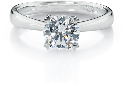 Engagement Rings / Solitaire Rings Classic Quartro - แหวน Solitaire (602x602), Png Download
