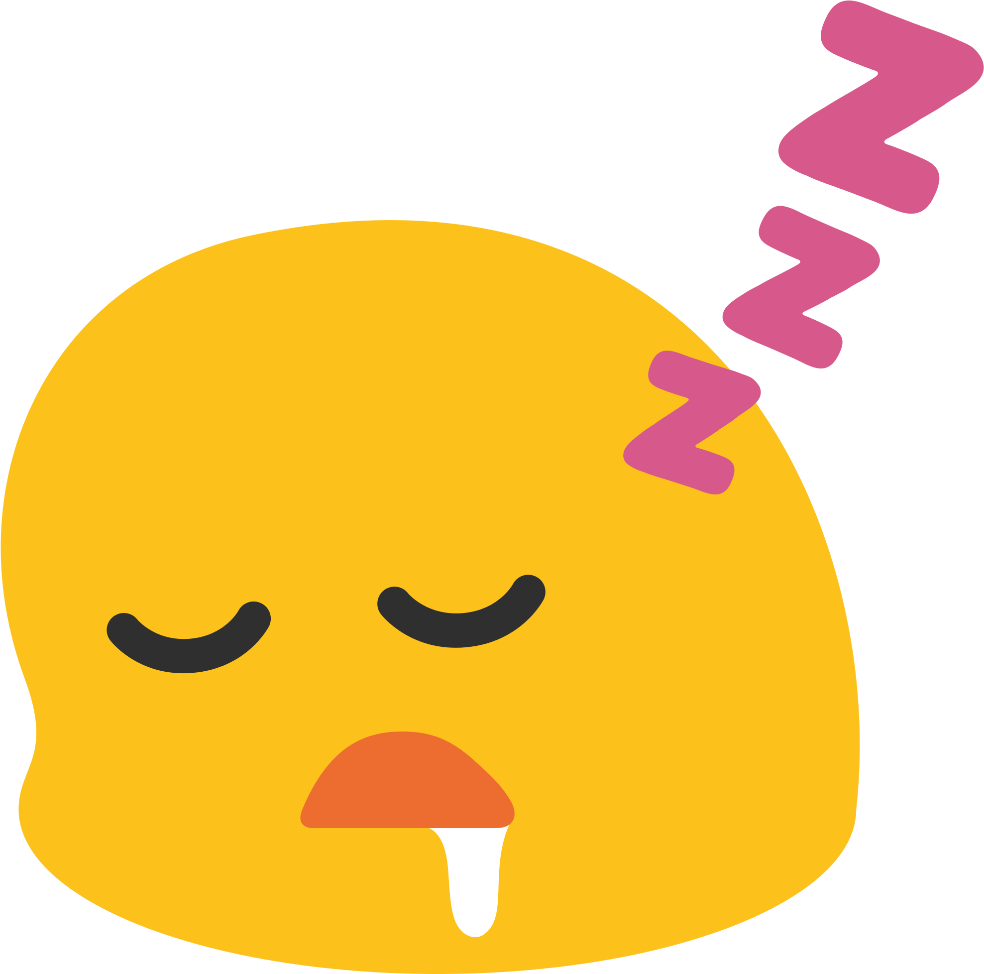 Sleeping Emoji (2000x2000), Png Download
