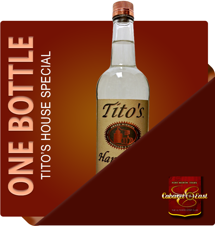 1 Bottle Of Tito's Vodka - Liqueur (800x800), Png Download