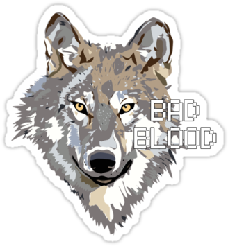 Wolf Bad Blood // Bastille Tshirt By Alquimie - Wolf Clip Art Png (375x360), Png Download