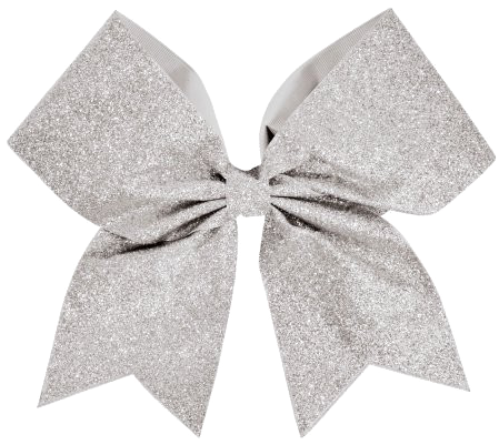 Glitter Bow Ribbon Png Transparent Image - Transparent Glitter Bow Png (450x450), Png Download