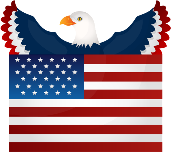 American Flag And Eagle Png Clip Art Image - Marine Corp Wall Decor (600x535), Png Download