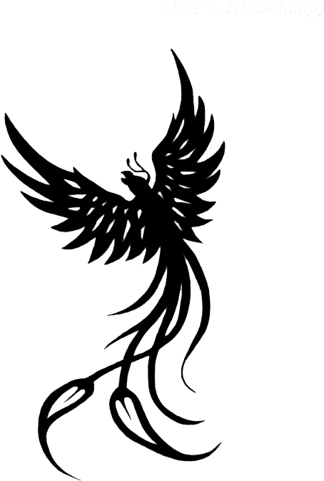 Phoenix Tattoos Png - Phoenix Bird Tattoo Wrist (600x749), Png Download
