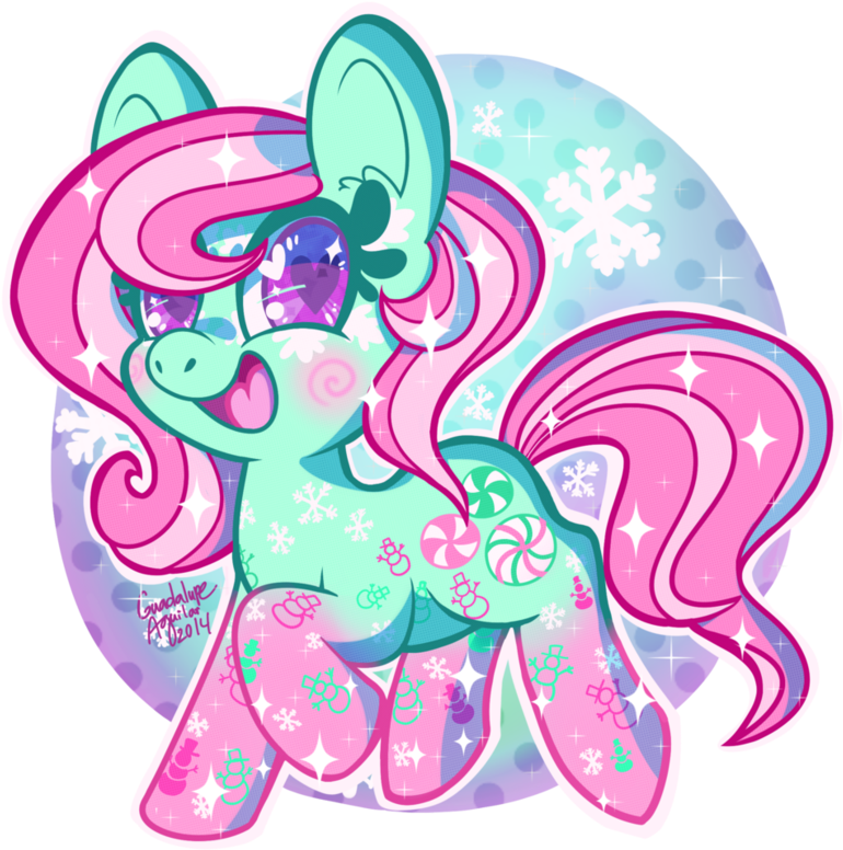 Winter Minty By Colorgasmfreak On Deviantart My Little - Winter Minty Mlp (831x962), Png Download