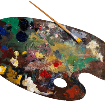 R - T - Riley - Paint Palette Png (350x350), Png Download
