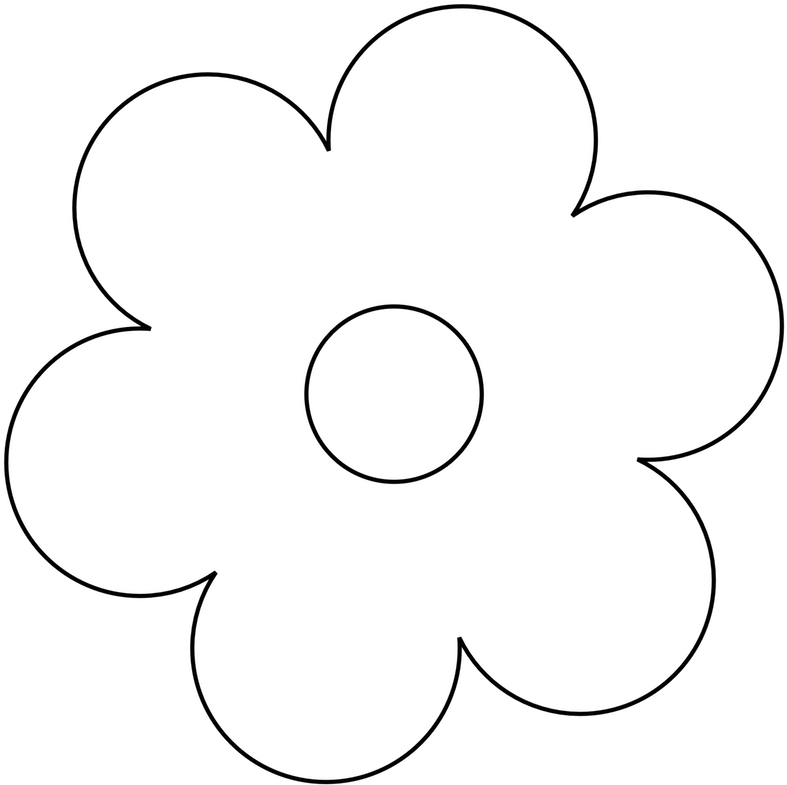 Flower Black And White Clip Art Flowers Clipart Pot - White Flower Clipart Png (797x791), Png Download