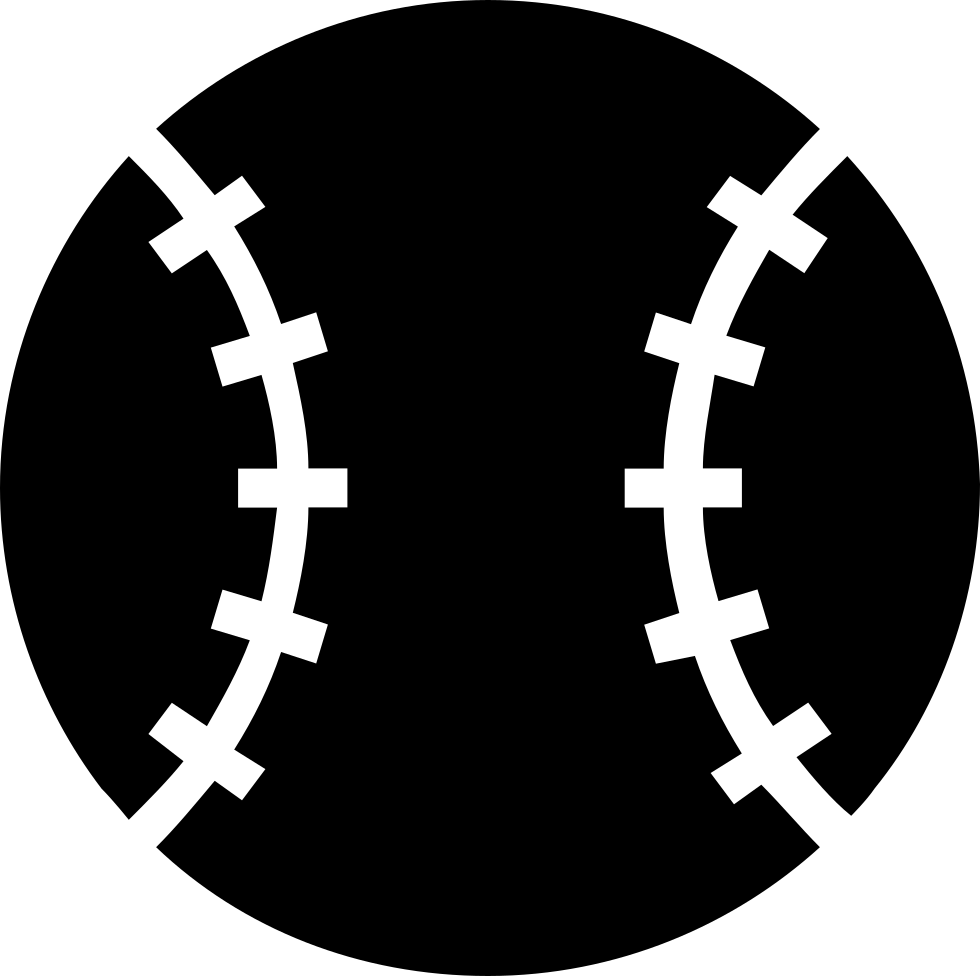 Baseball Black Ball Sportive Object Symbol Comments - Pelotas De Beisbol Negras (980x976), Png Download
