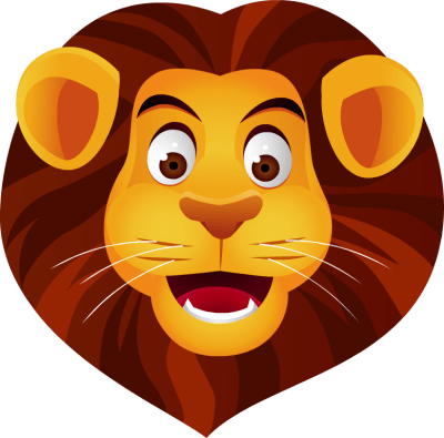 Lion Face Clipart - Lion Head Clipart (400x395), Png Download