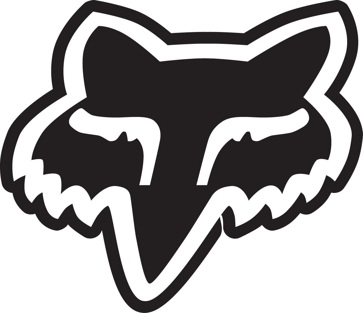Fox Racing Logo Png - Fox Sticker (1024x883), Png Download