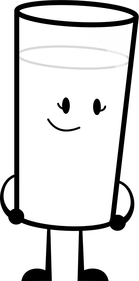 Milk - Milk Cartoon Png (448x906), Png Download