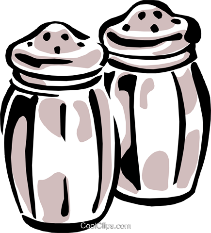 Salt And Pepper Shakers - Saleiro Png (435x480), Png Download