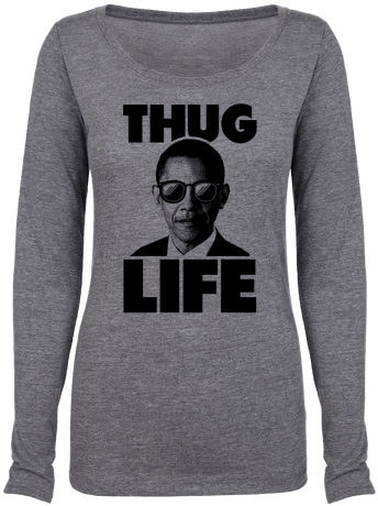 Obama Thug Lif - It’s Never Too Early For Football - 2x-large T-shirt: (484x484), Png Download