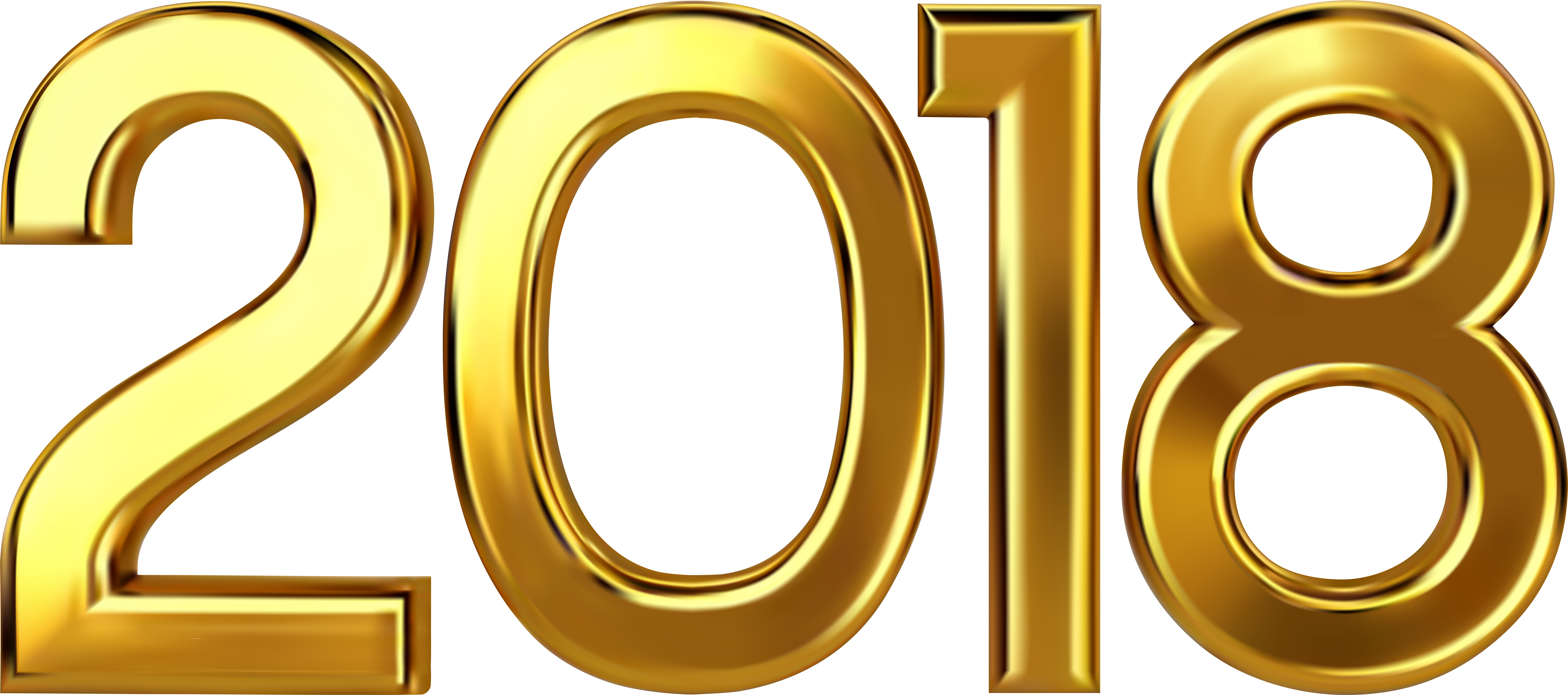 2018 Gold Png Banner Freeuse Library - 2018 Gold 2018 Png (8000x3602), Png Download