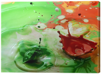 Abstract Color Pigments Milk Drops Canvas Print • Pixers® - Pigment (400x400), Png Download