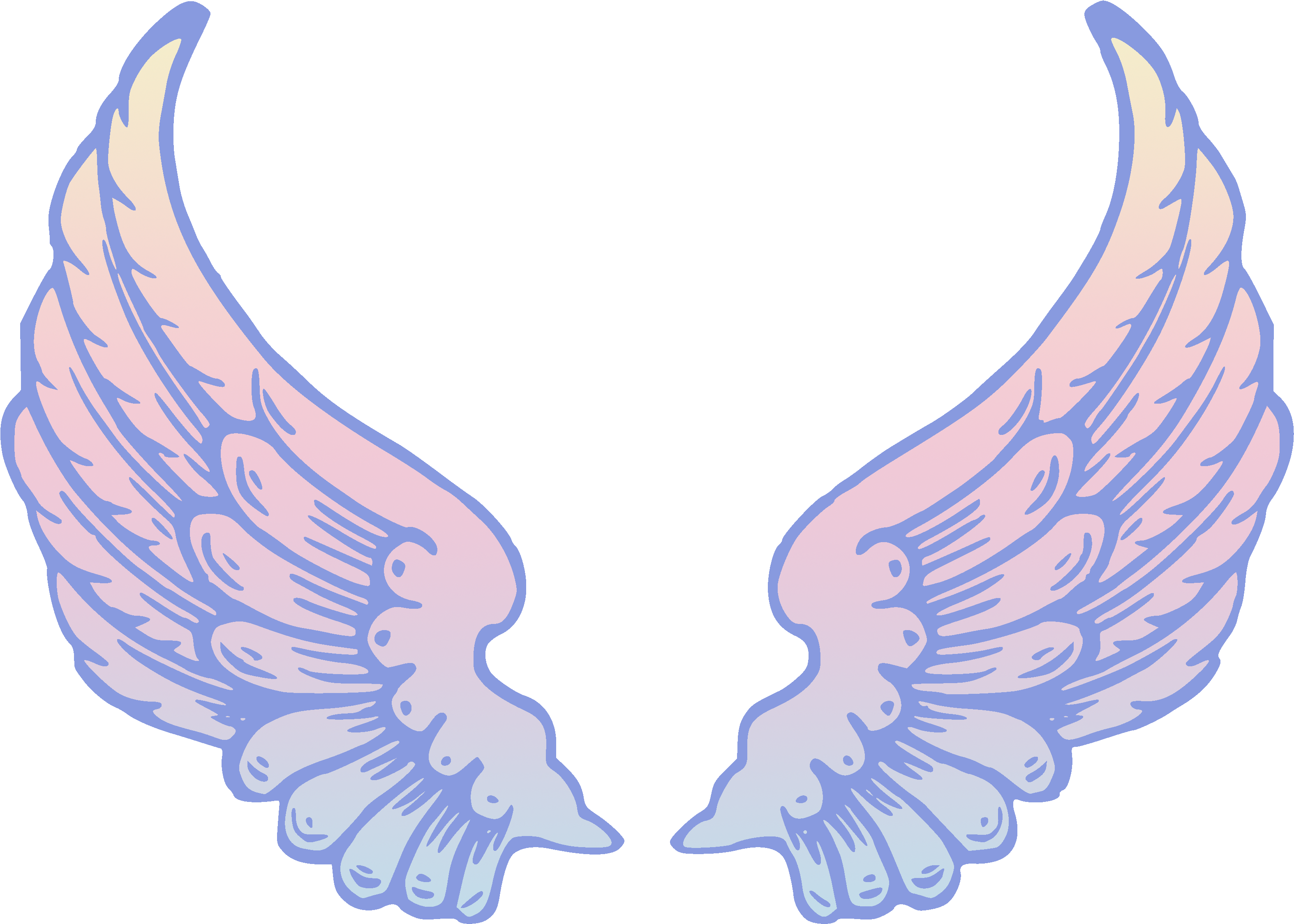 Angel Wings - Angel Wings Clipart Png (3452x2558), Png Download