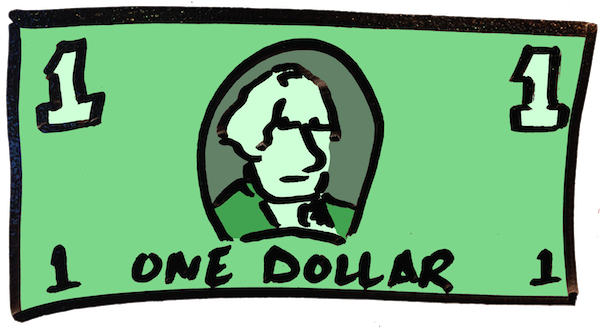 Clip Freeuse Download Doodle - Dollar Bill Clipart Png (600x330), Png Download