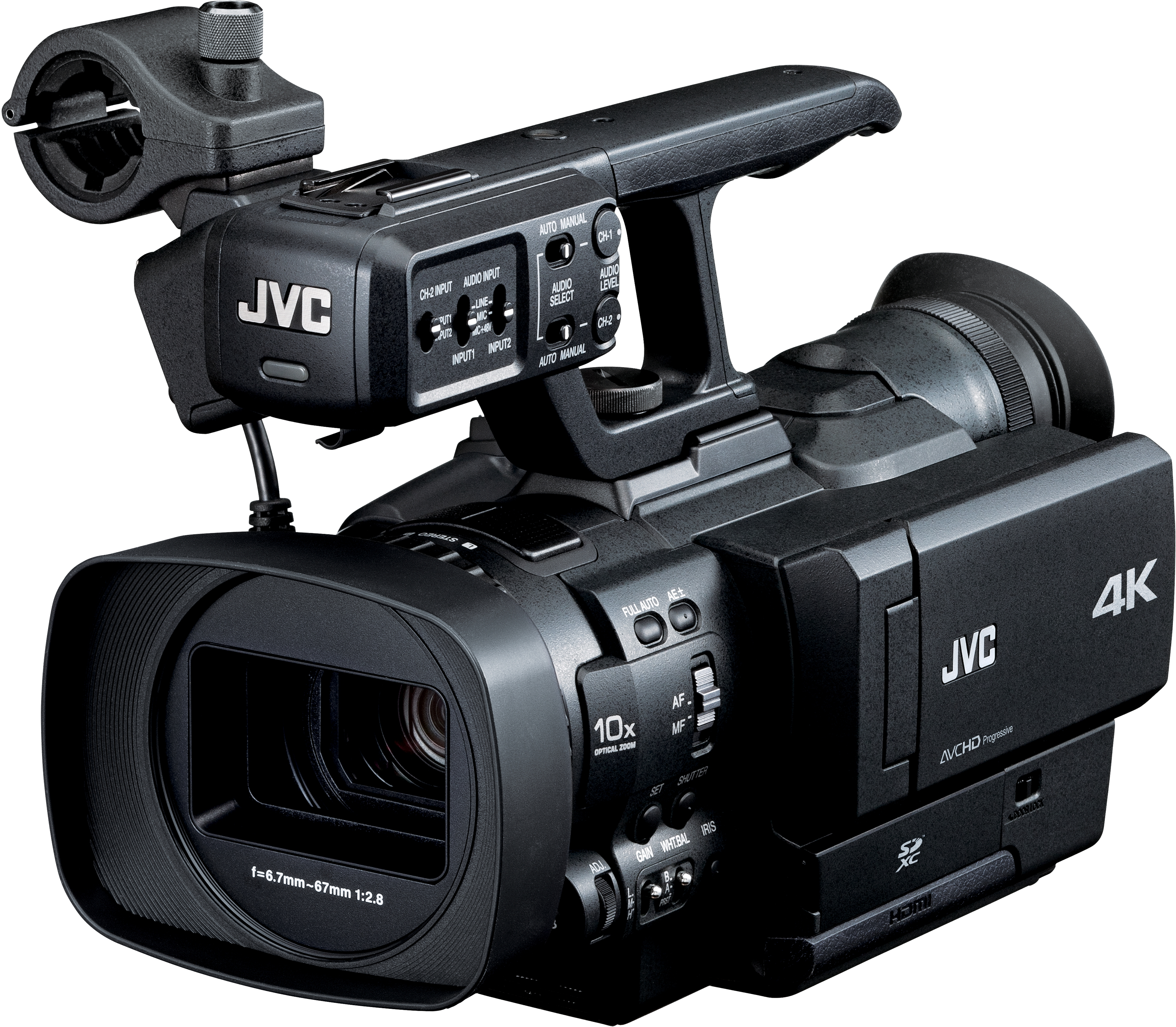 Video Camera Png Image - Jvc Gy Hmq10 (3492x3049), Png Download